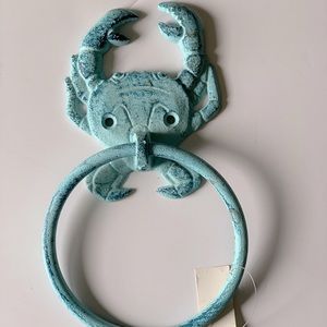 Cast Iron Crab Towel Ring